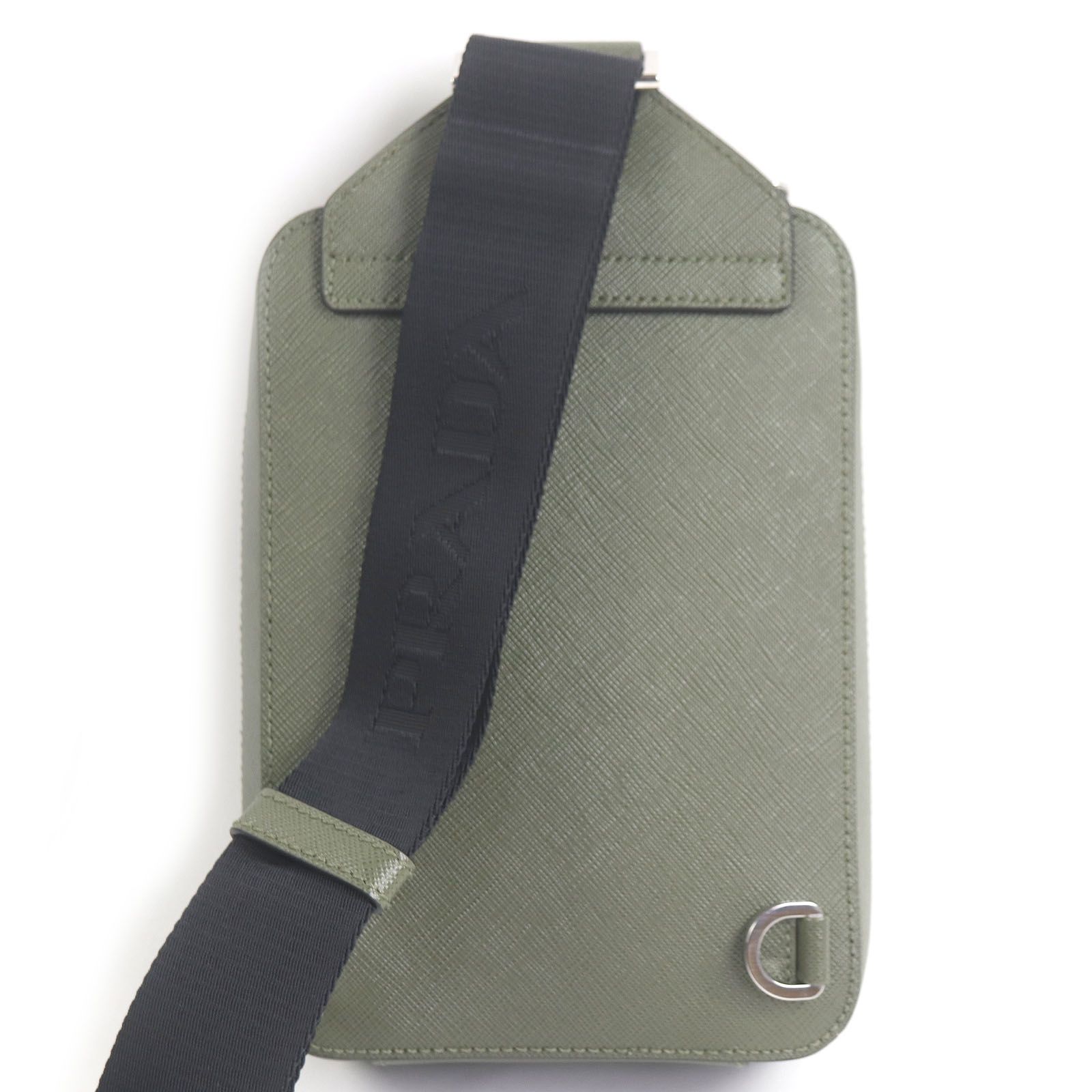 極美品□PRADA プラダ 2VZ106 サフィアーノレザー ブリック