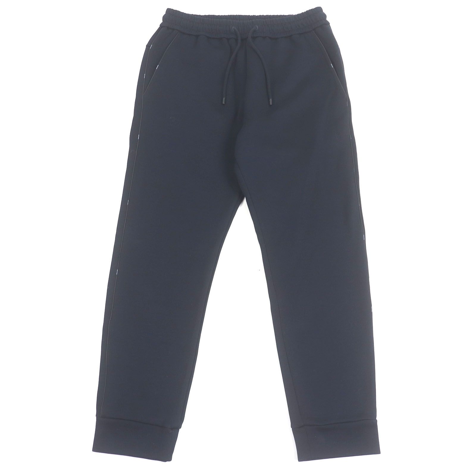 FENDI フェンディ FB0599 サイドロゴライン ジョガーパンツ スウェットパンツ ネイビー 48 イタリア製 メンズ