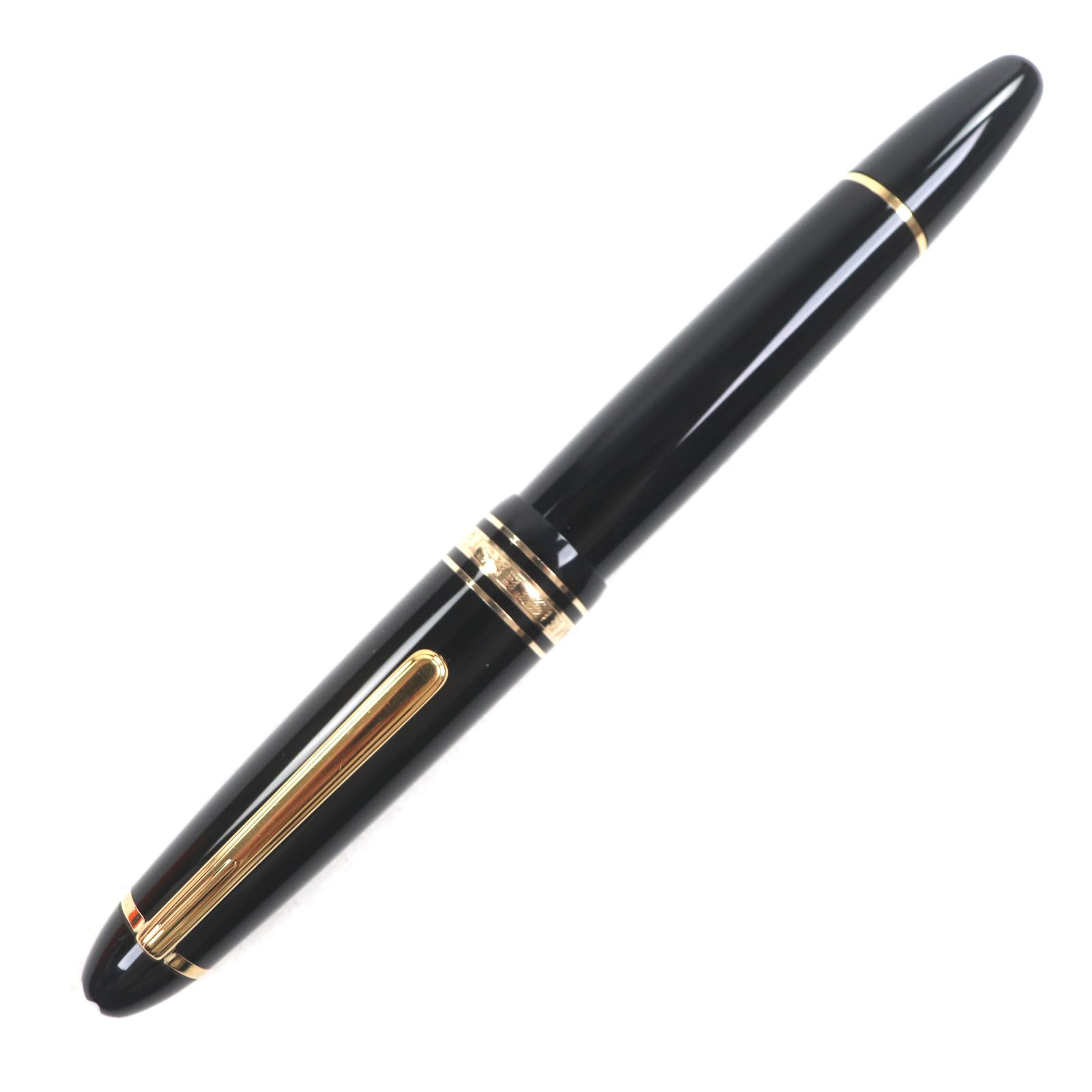 MONTBLANC モンブラン マイスターシュテュック ル グラン ペン先14K Mニブ ホワイトスター 万年筆 ブラック ゴールド ドイツ製 メンズ