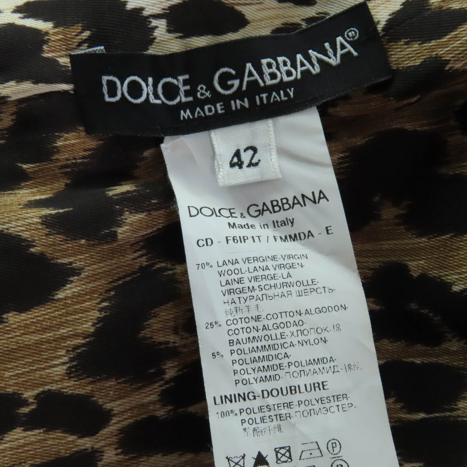 美品☆DOLCE&GABBANA ドルチェ＆ガッバーナ バージンウール コットン