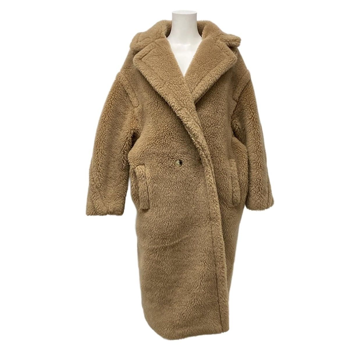 Max Mara マックスマーラ コート サイズS レディース テディベア アイコン コート 101613196 ブラウン 長袖 冬 シルク