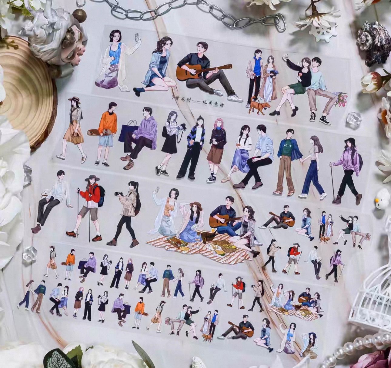 PET 6cm×5m 天台闲憩 海外マスキングテープ PET 6cm×5m 天台闲憩 海外マスキングテープ