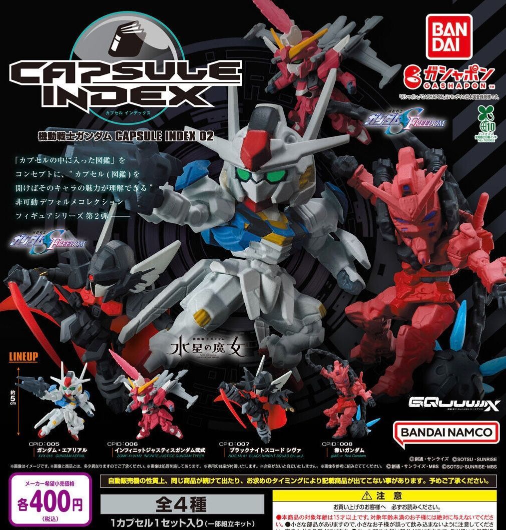 機動戦士ガンダム CAPSULE INDEX 02 全4種 ガチャ ネコポス便 - メルカリ