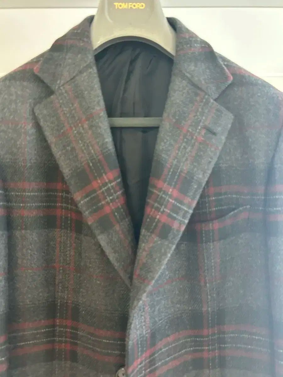 ブリオーニ カシミア チェック コート