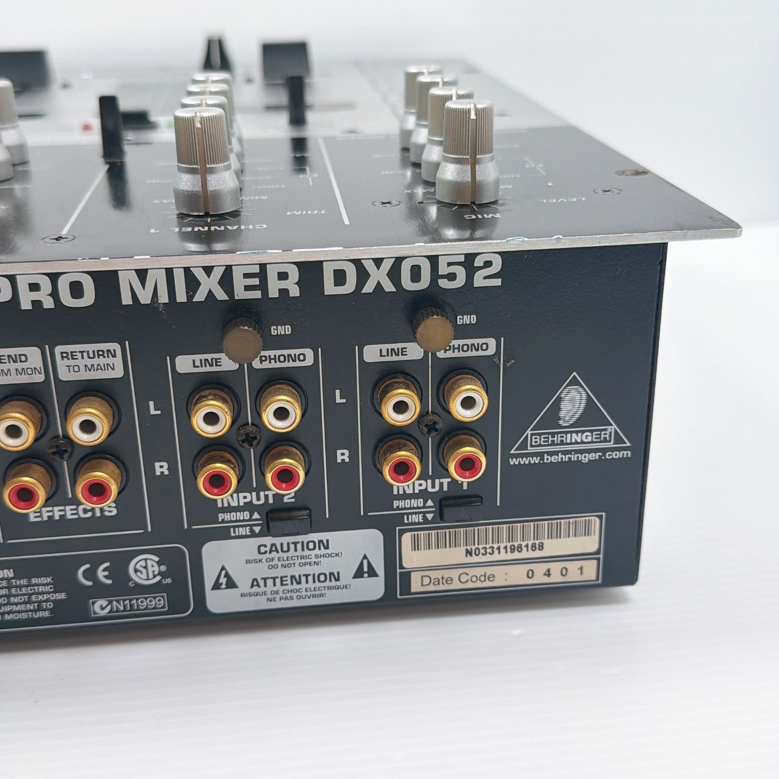 BEHRINGER DJX700 DJミキサー 4チャンネル C557 BEHRINGER DJX700 4チャンネル DJミキサー ベリンガー MIXER 中古