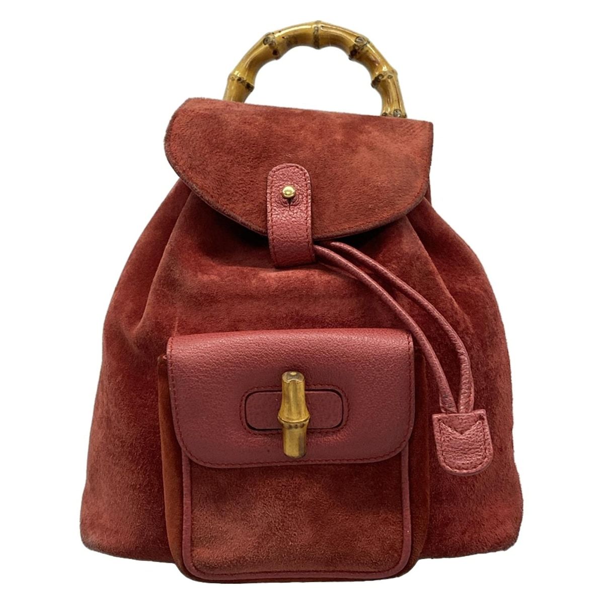 ク*︎様 【GUCCI】オールドグッチ バンブー リュックサック レザー キャメ GUCCI グッチ ミニリュック バンブー/バックパック バッグ