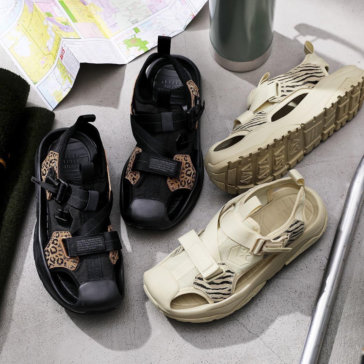 コンバース サンダル 水陸両用 MSD II CP ブラック レパード 26.0 cm ブラック レパード 26.0 cm ODELLYA_COM