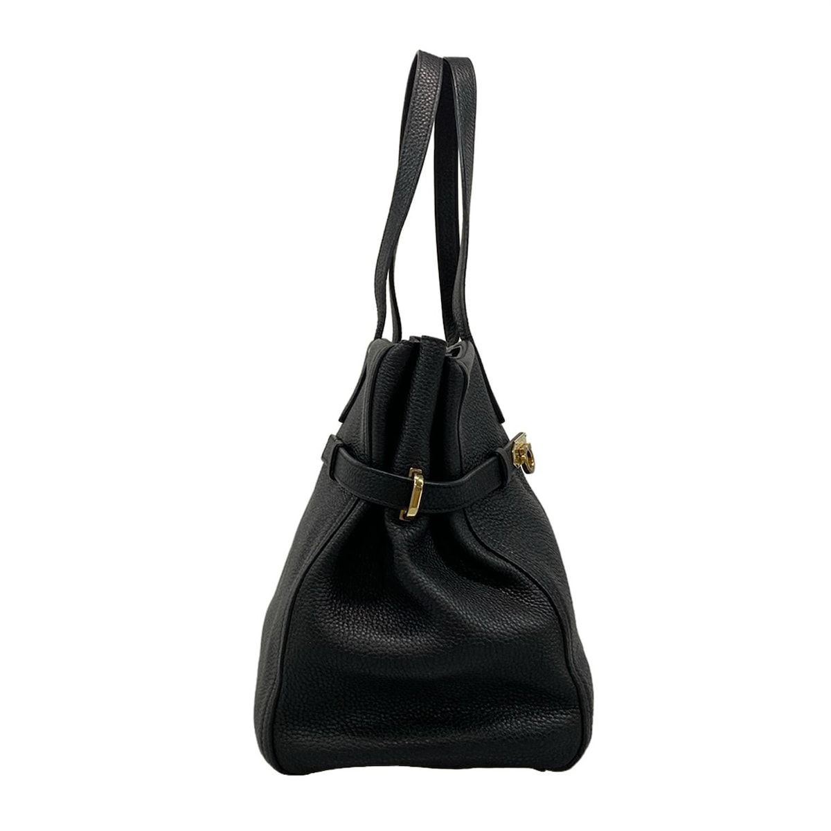 FERRAGAMO SalvatoreFerragamo サルバトーレフェラガモ トートバッグ ネンシア 21F074 黒 レザー