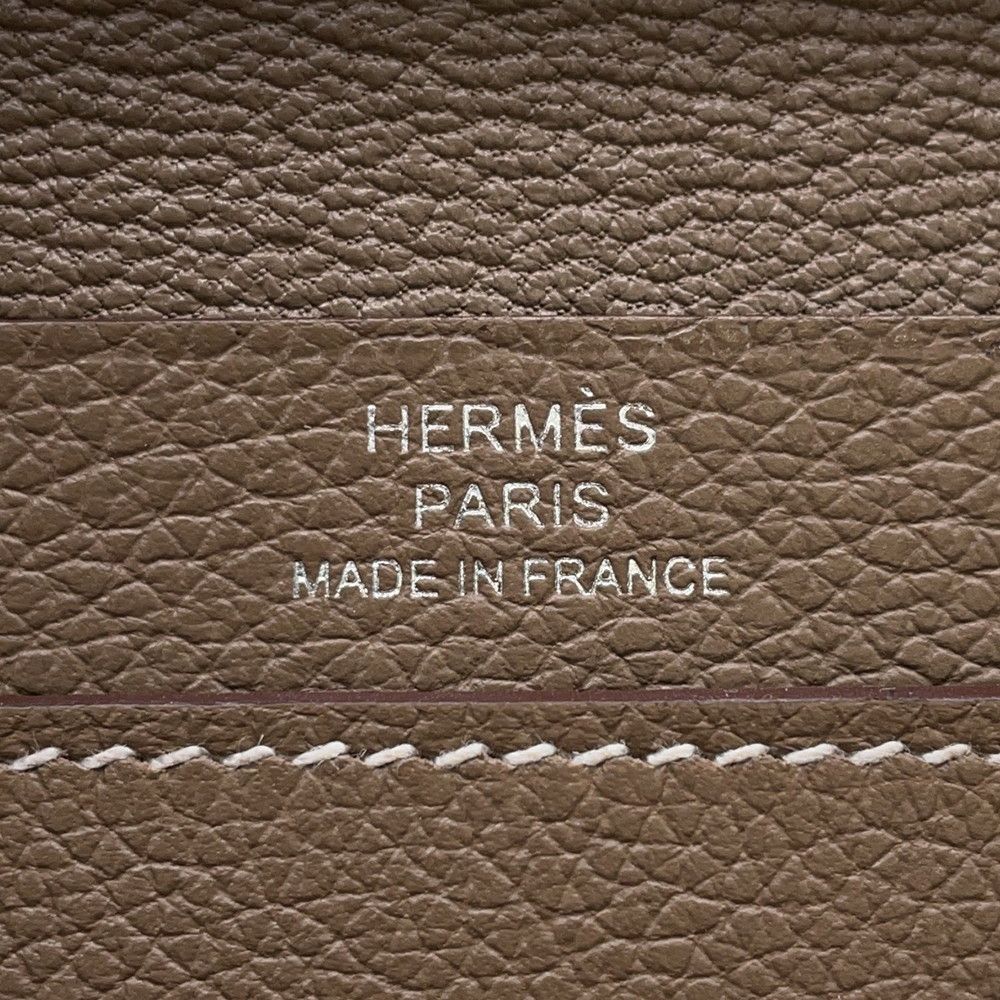  エルメス カードケース RMS エトゥープ シルバー金具 エバー K刻印 HERMES 名刺入れ 名刺入れ 小物
