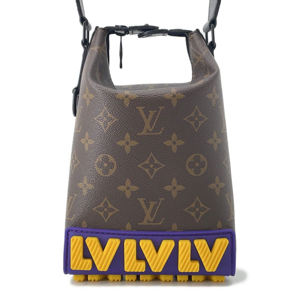 ルイヴィトン ショルダーバッグ モノグラム LVラバー クルーザー メッセンジャー M57966 LOUIS VUITTON メンズ 黒 ブラック