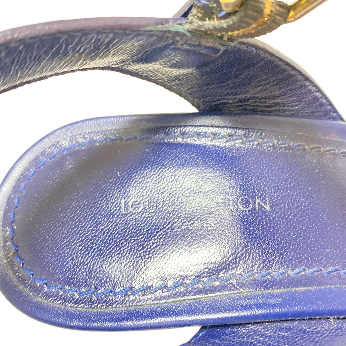  ルイヴィトン サンダル 35 レディース セイルアウェイ ラインサンダル 1 A 3 RBV マリーヌ エスパドリーユ ウェッジソール レザー サンダル サンダル ミュール