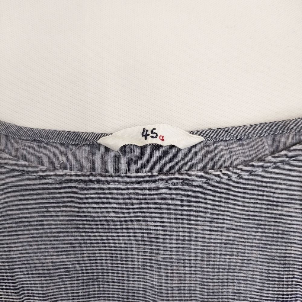 45R/45rpm ハケ目ガーゼツイード刺繍ワンピース ドレス 定価68200円 ブルー レディース フォーティーファイブアールピーエム【中古】5-1031M♪ 45R/45rpm ハケ目ガーゼツイード刺繍ワンピース ドレス 定価68200円