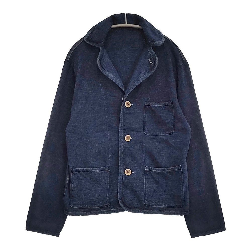 45 R rpm でこぼこ天竺の908チロリアンジャケット3 インディゴ 定価46200円 ネイビー レディース フォーティーファイブアールピーエム 5-1031 M