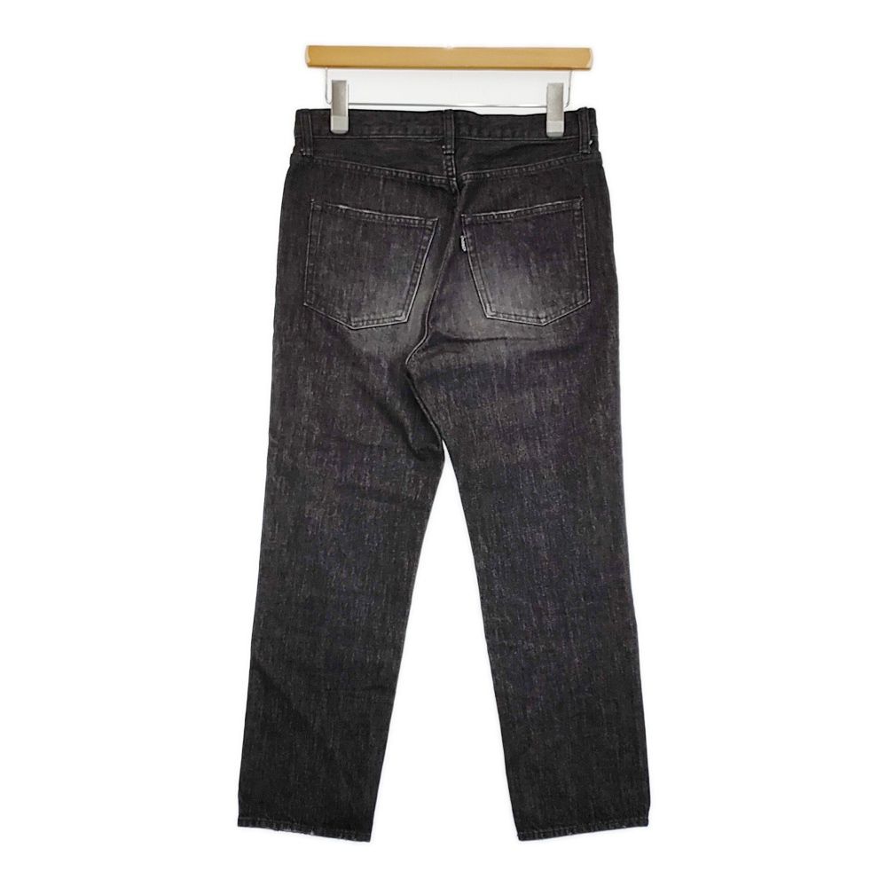 R-D.M.Co- テーパード ブラックデニム サイズS デニムパンツ ブラック レディース マンズテーラー 5-1031G