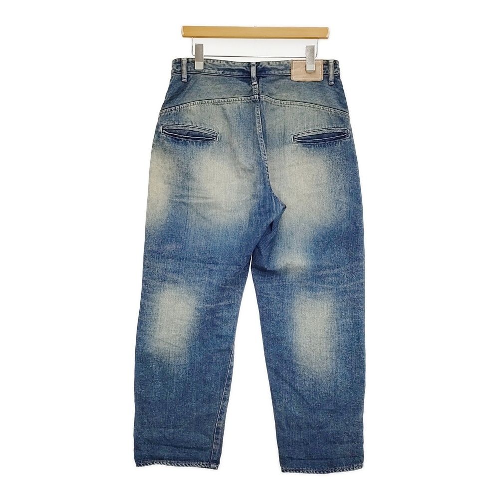 mina perhonen always コットンリネン ユーズド加工 dn4365 サイズ40 デニムパンツ ブルー レディース ミナペルホネン 5-1031G