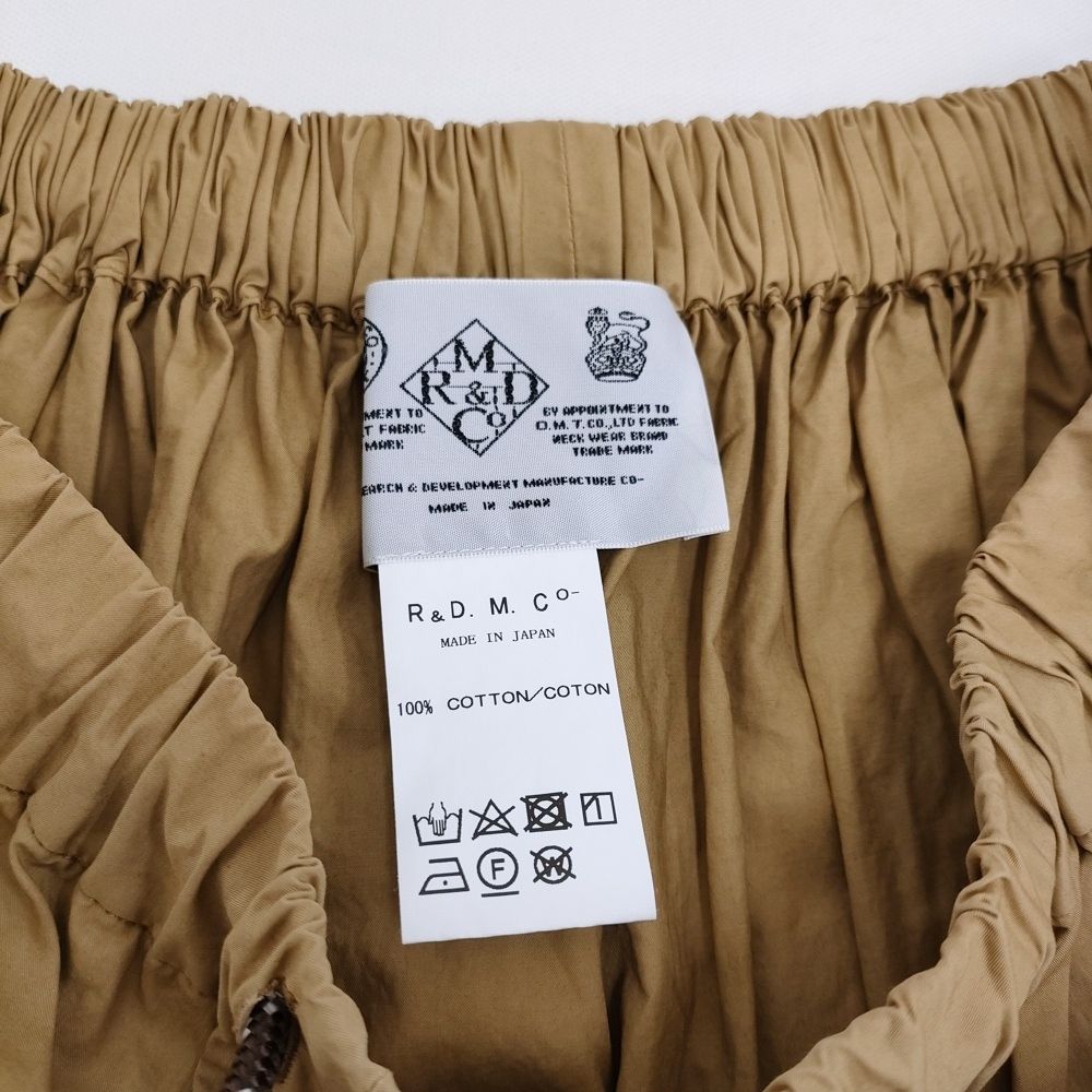  R-D.M.Co- ガーメントダイキュロット キュロット ベージュ レディース マンズテーラー 5-1031 M キュロット パンツ