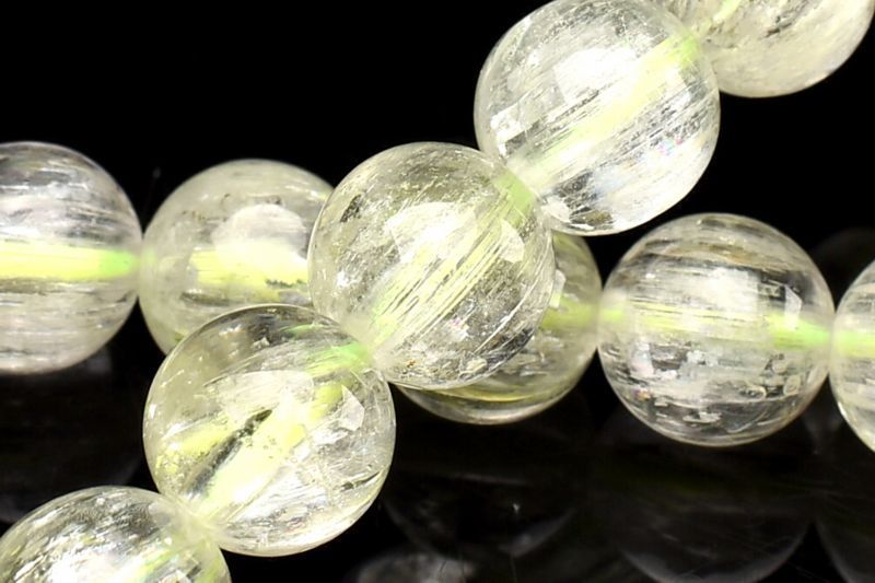 1点物】AAA透明◇キャッツアイ効果 クンツァイト(ヒデナイト) 7.5mm