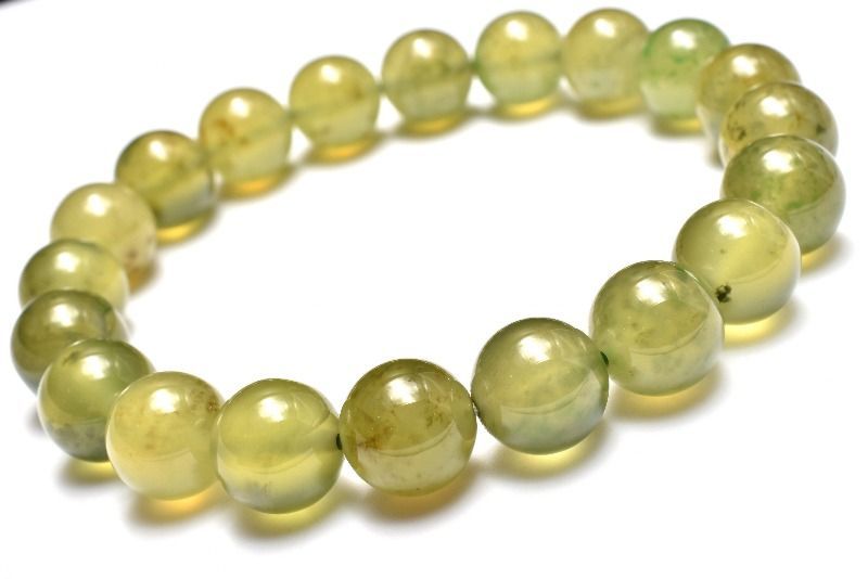 1点物 ツヤ感 アイドクレース ベスビアナイト 10mm ブレスレット パワーストーン 天然石 _MC806