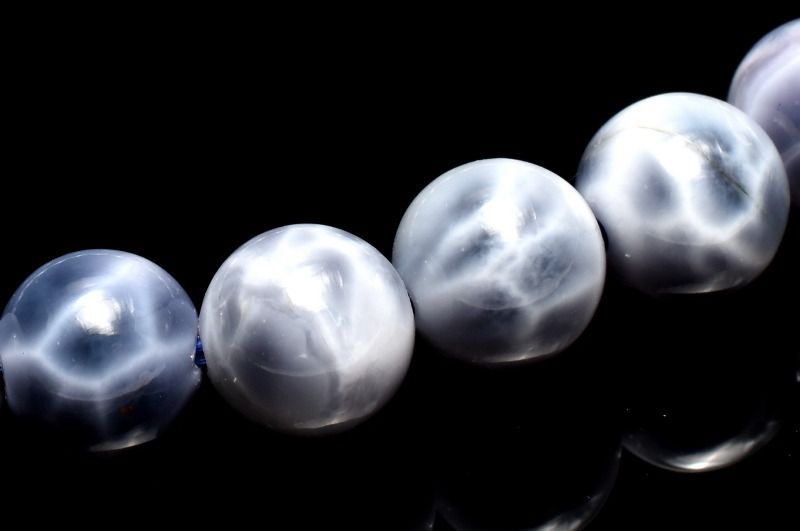 １点物 AAA アイテム パープルラリマー 7 mm ブレスレット パワーストーン 天然石 _MC 1017