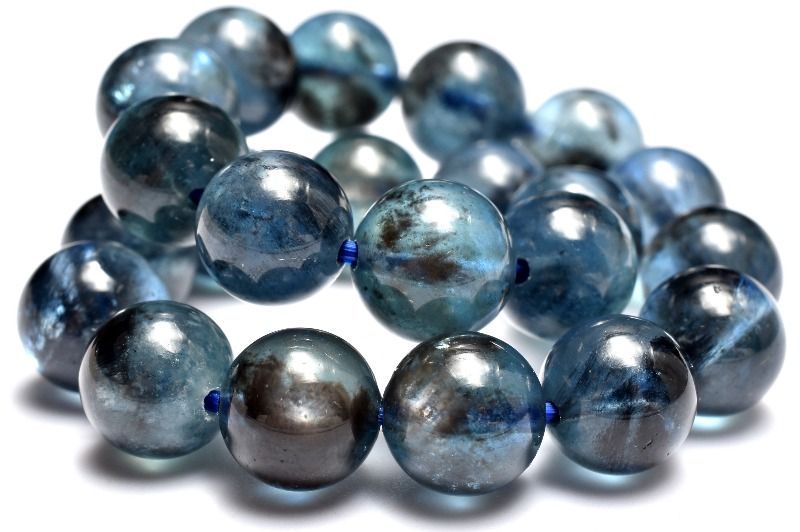  １点物 AA高品質 南アフリカ産 ブラックアクアマリン 8 5 mm ブレスレット パワーストーン 天然石 _MC 981 ブレスレット バングル アクセサリー