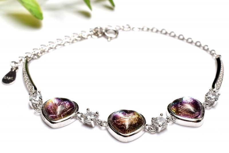 メテオライト(アルタイ隕石)10mm　シルバーコーティング ブレスレット男女兼用 メテオライト(アルタイ隕石)10mmシルバーコーティング ブレスレット