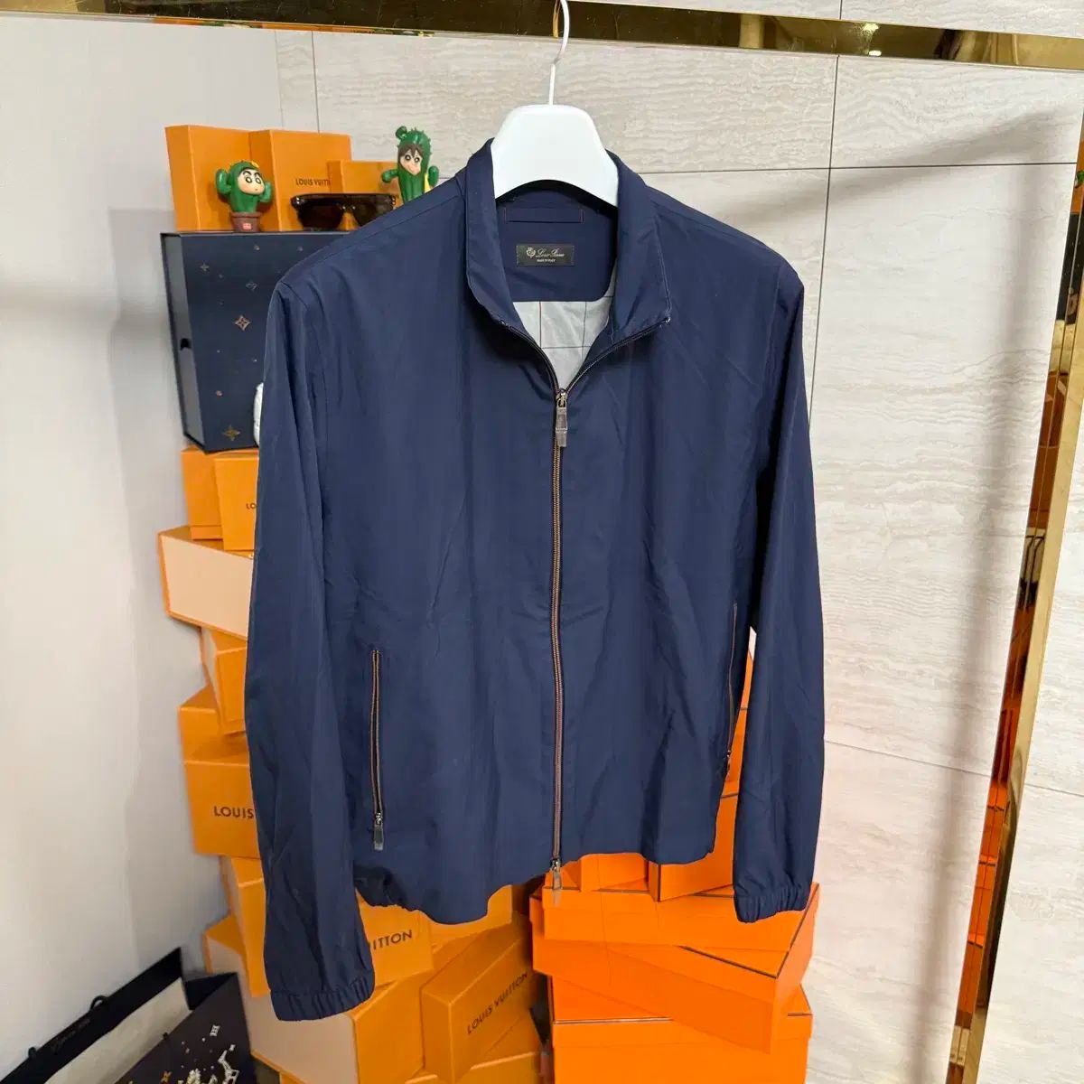 Mサイズ ロロ ピアーナ WIND AND WISH ウィンドブレーカー ジップアップ ジャケット