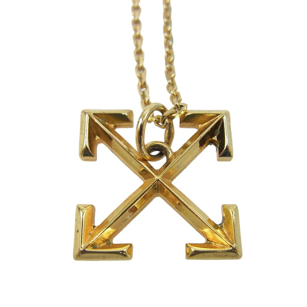 OFF-WHITE オフホワイト OMOB020E192530029300 イーストランドタグ SMALL ARROWS NECKLACE スモール アロー ネックレス ゴールド系