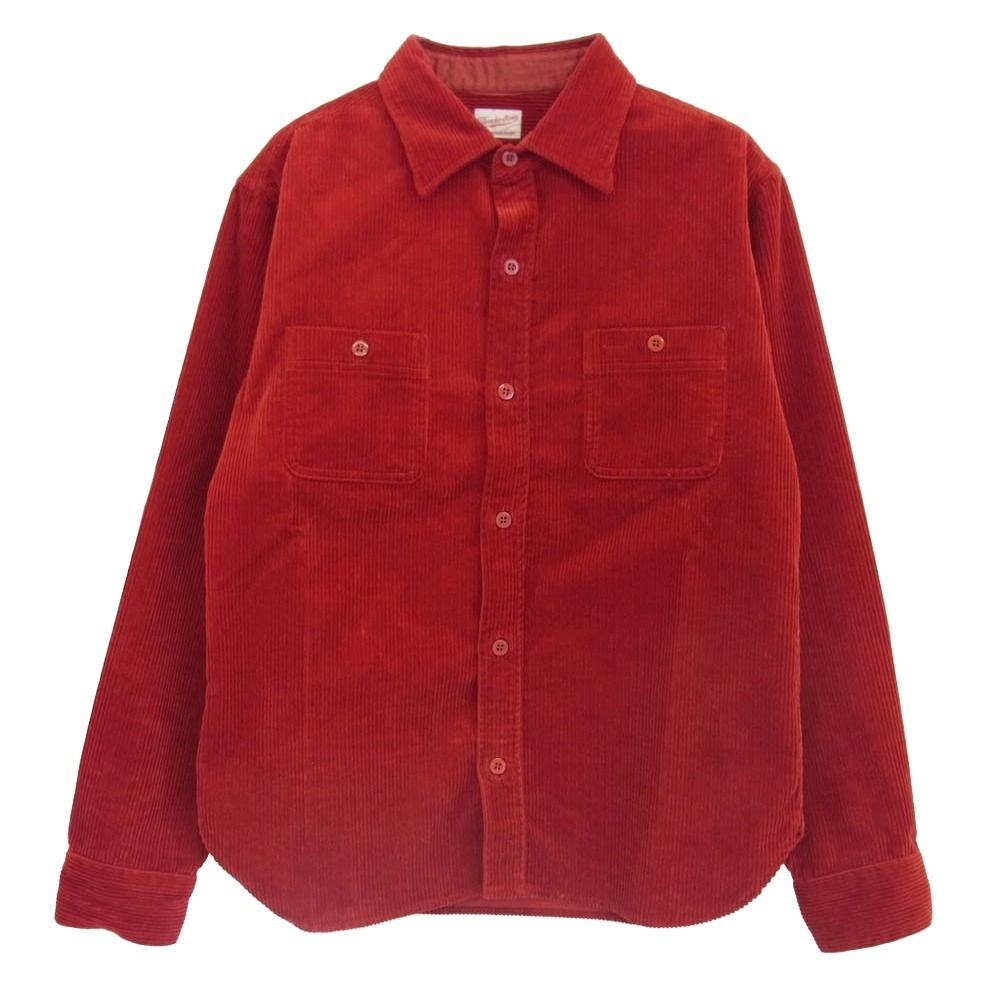 TENDERLOIN テンダーロイン T-CORDUROY SHT コーデュロイシャツ 長袖シャツ レッド系 XS
