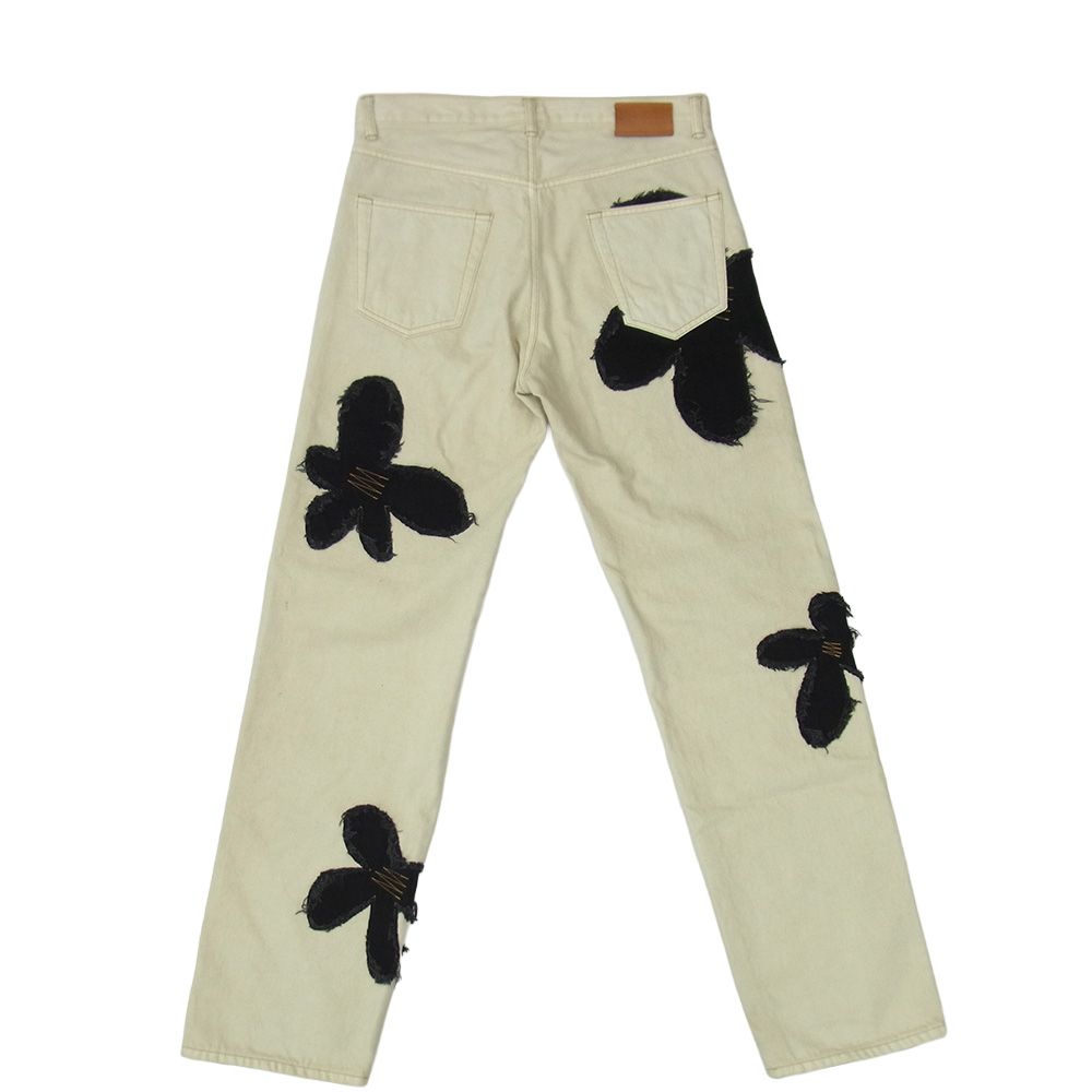 コッキ KHOKI 23aw 23aw-p-01 Flower pattern denim pants フラワー パターン デニム パンツ ベージュ系 2