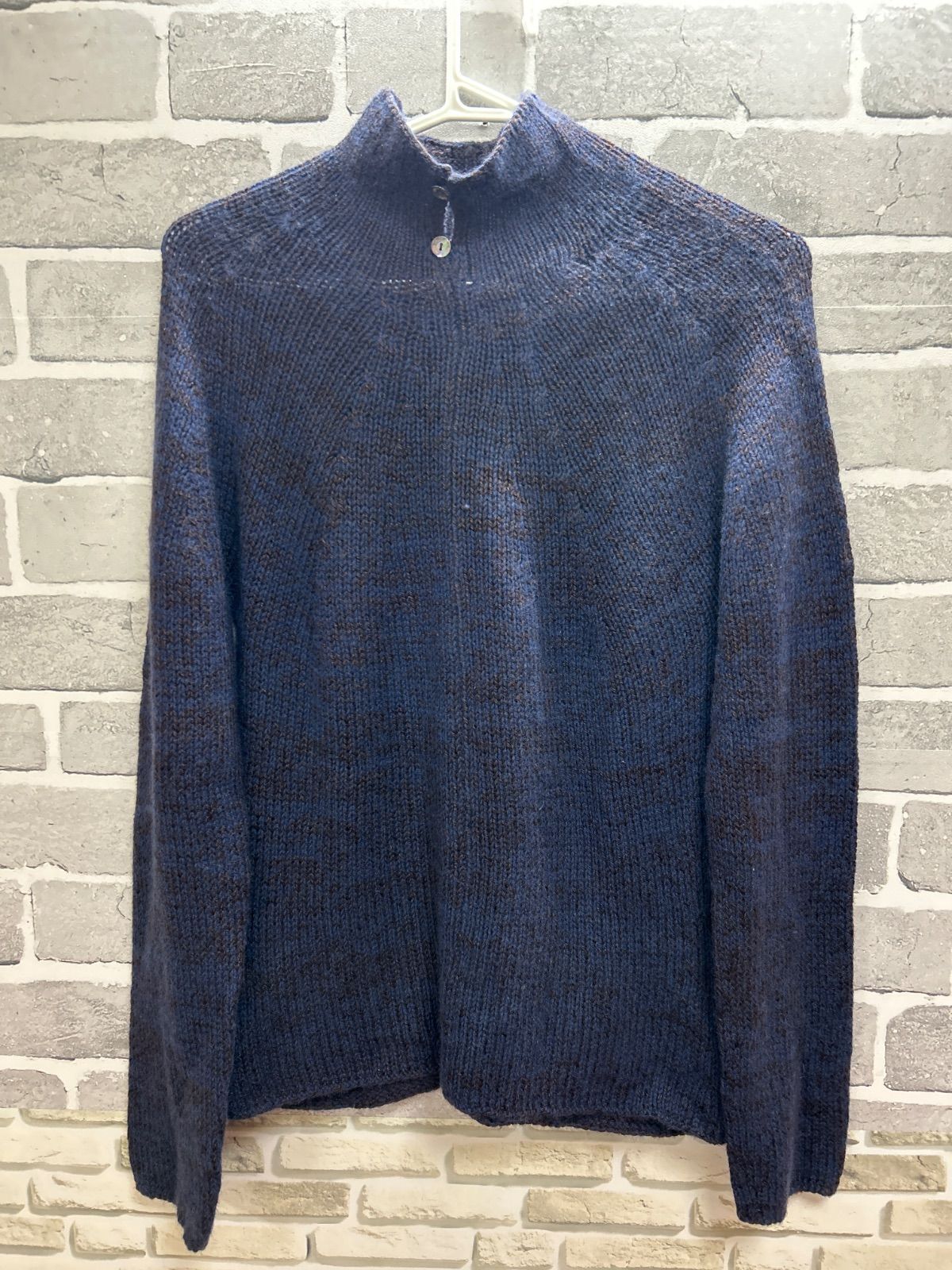 F9-96 CINZIA CALDI サイズ42 M カシミヤ50 セーター 紺色 レディース