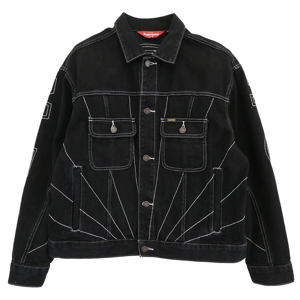 Supreme シュプリーム 23aw Radial Embroidered Denim Trucker Jacket
