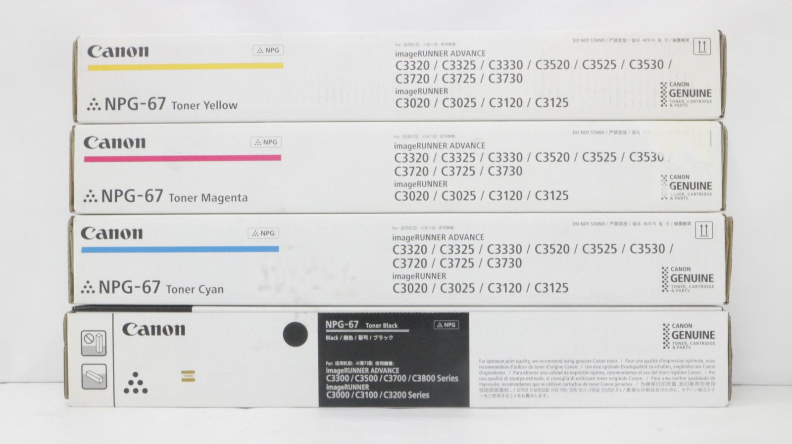 キャノン 純正 トナー NPG-67 4色 シアン マゼンタ イエロー ブラック CANON IT8DLZSY7DLJ-D-F15.5-byebye