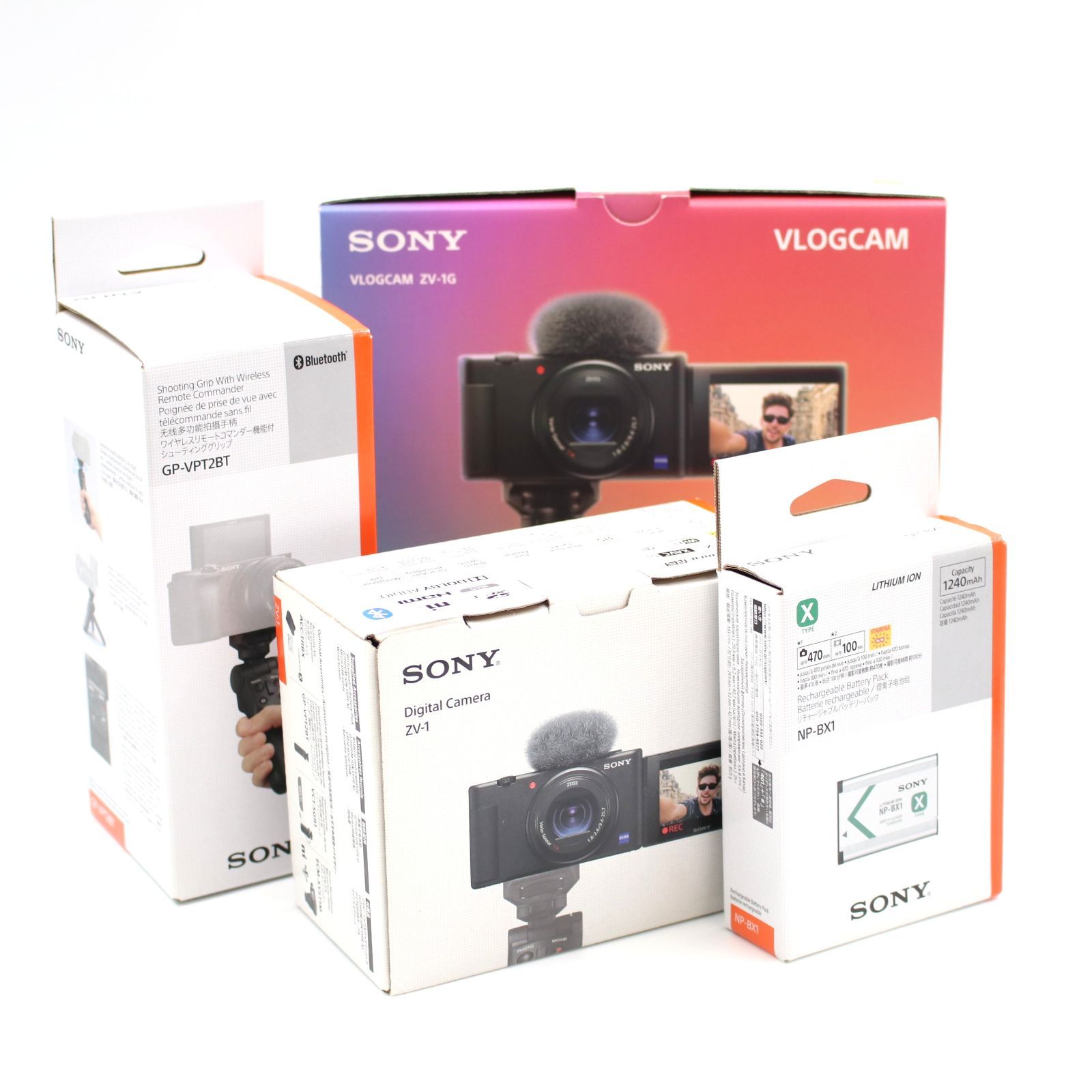 □新品同様□ SONY VLOGCAM ZV-1G シューティンググリップキット