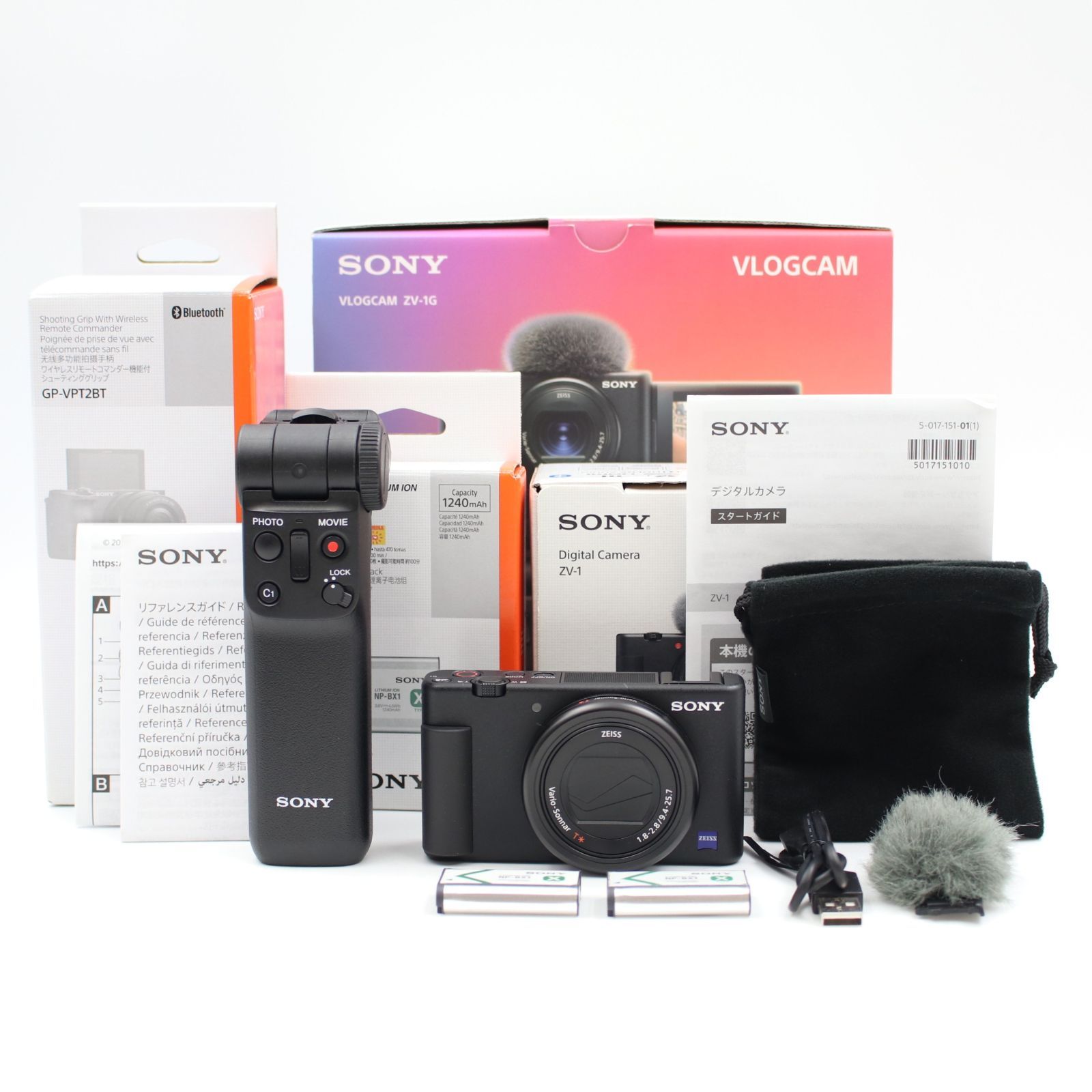 □新品同様□ SONY VLOGCAM ZV-1G シューティンググリップキット