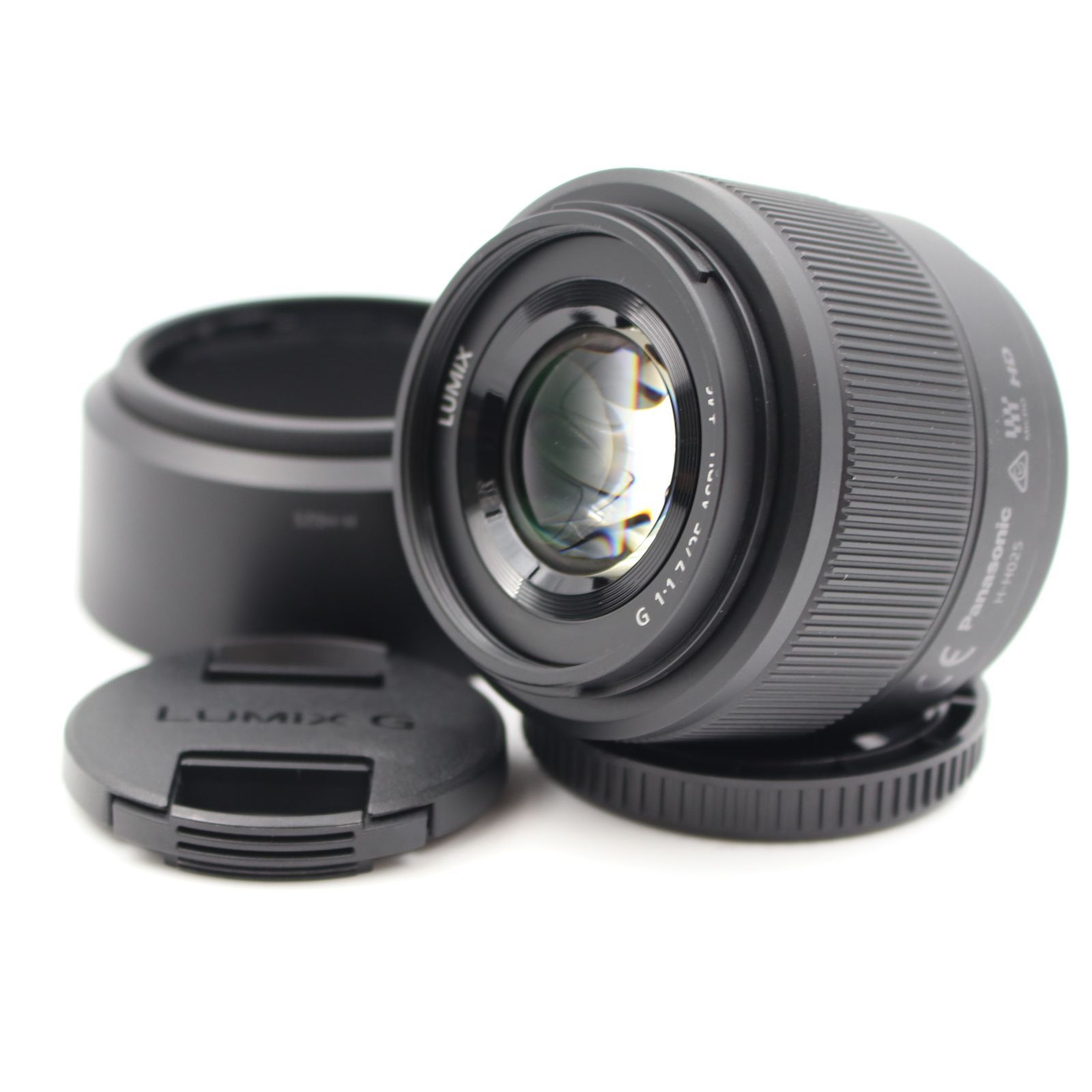 上品 PANASONIC LUMIX G 25mm F1.7 ASPH. ブラック H-H025-K 単焦点レンズ パナソニック