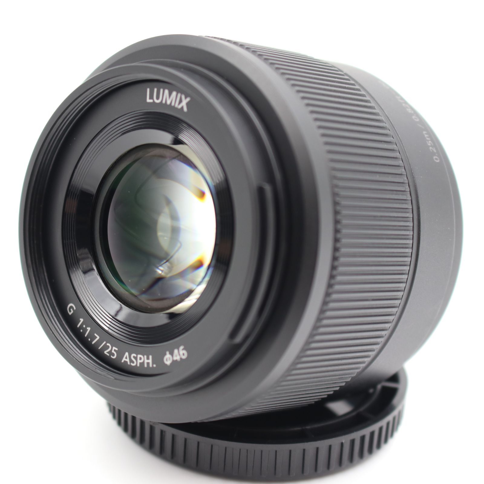 上品 PANASONIC LUMIX G 25mm F1.7 ASPH. ブラック H-H025-K 単焦点レンズ パナソニック