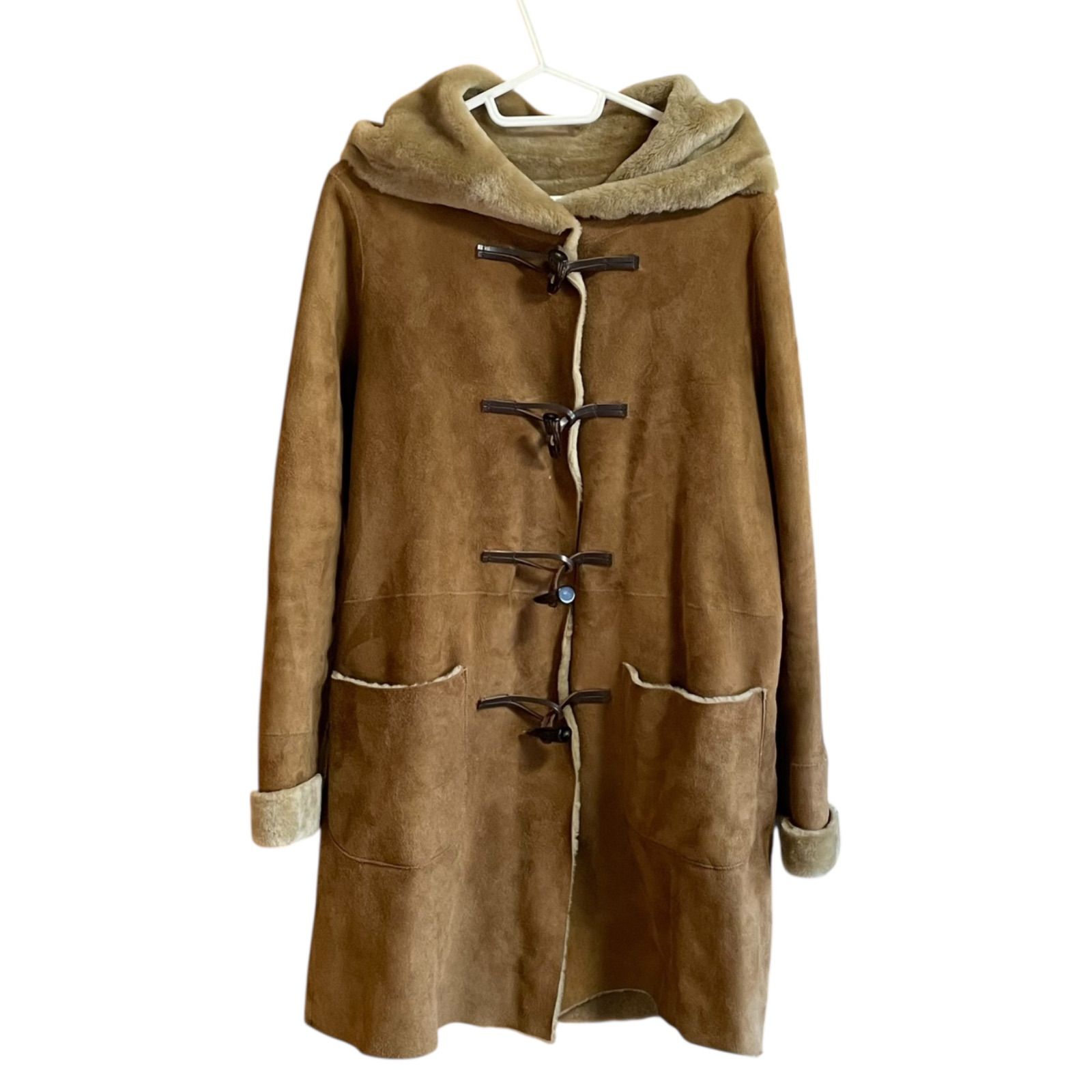 Z1601unknown アンノウン ムートンコート 羊革 トグルボタン 水牛角