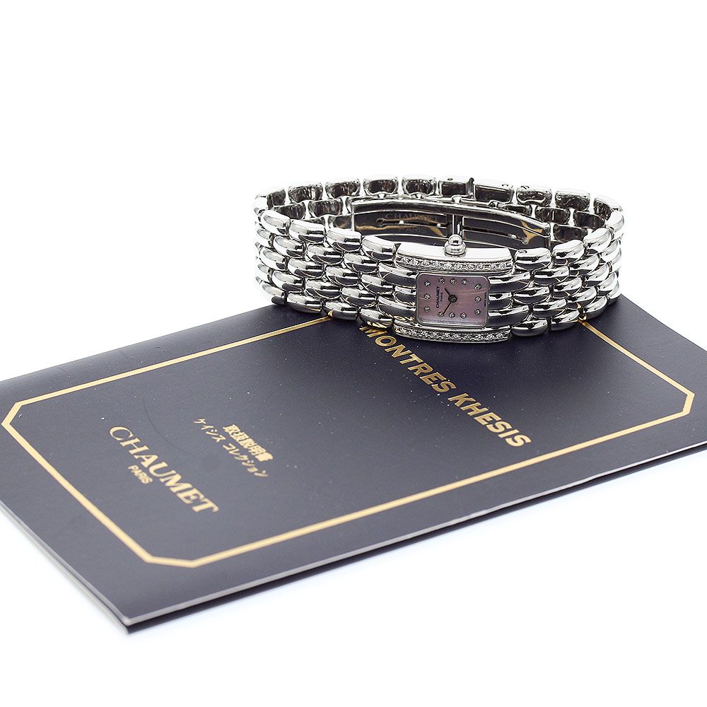 専用！美品 メンテ済 ショーメ CHAUMET ケイシス 12Pダイヤ 865 ショーメ Chaumet ケイシス 12P サイドダイヤベゼル クォーツ