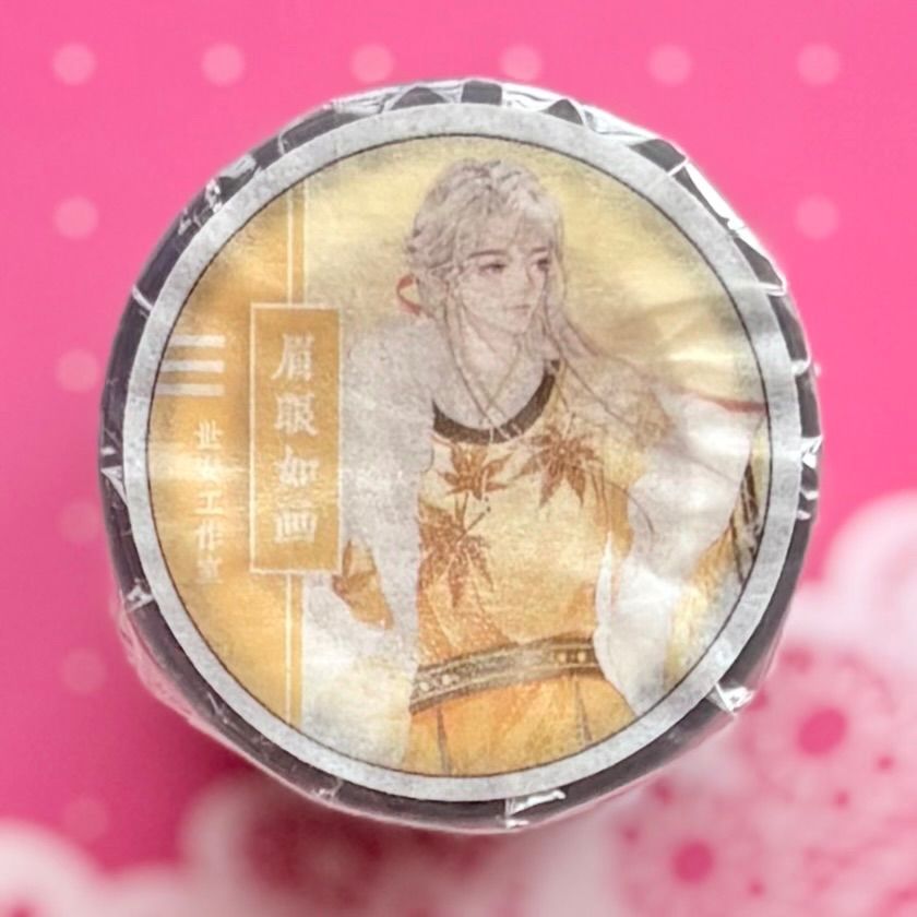 PET 眉眼如画 6cm×5m 100cm/loop 海外マスキングテープ 海外マステ