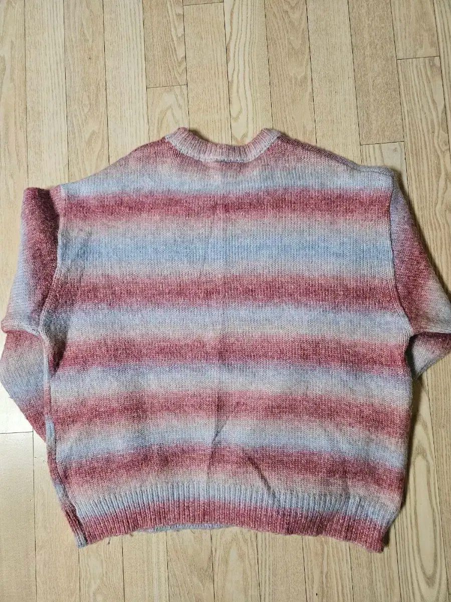 OY ヘアリー ストライプ セーター