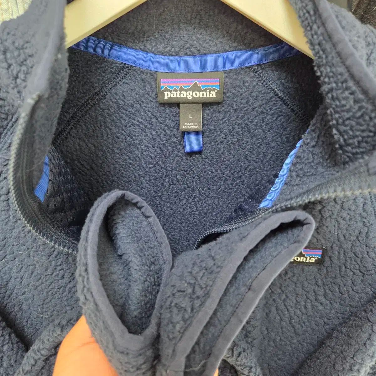 パタゴニア ネイビー フリース ジップアップ L 105