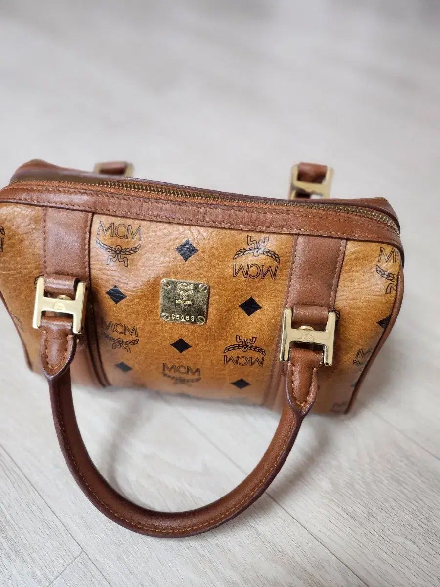 MCM ヴィセトス ボストンバッグ ブラウン トートバッグ