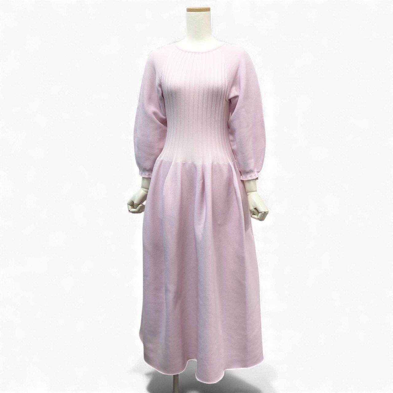 21 k 14 CFCL シーエフシーエル POTTERY LONG PUFF SLEEVE DRESS ドレス ワンピース ニット ピンク レディースu 02 t