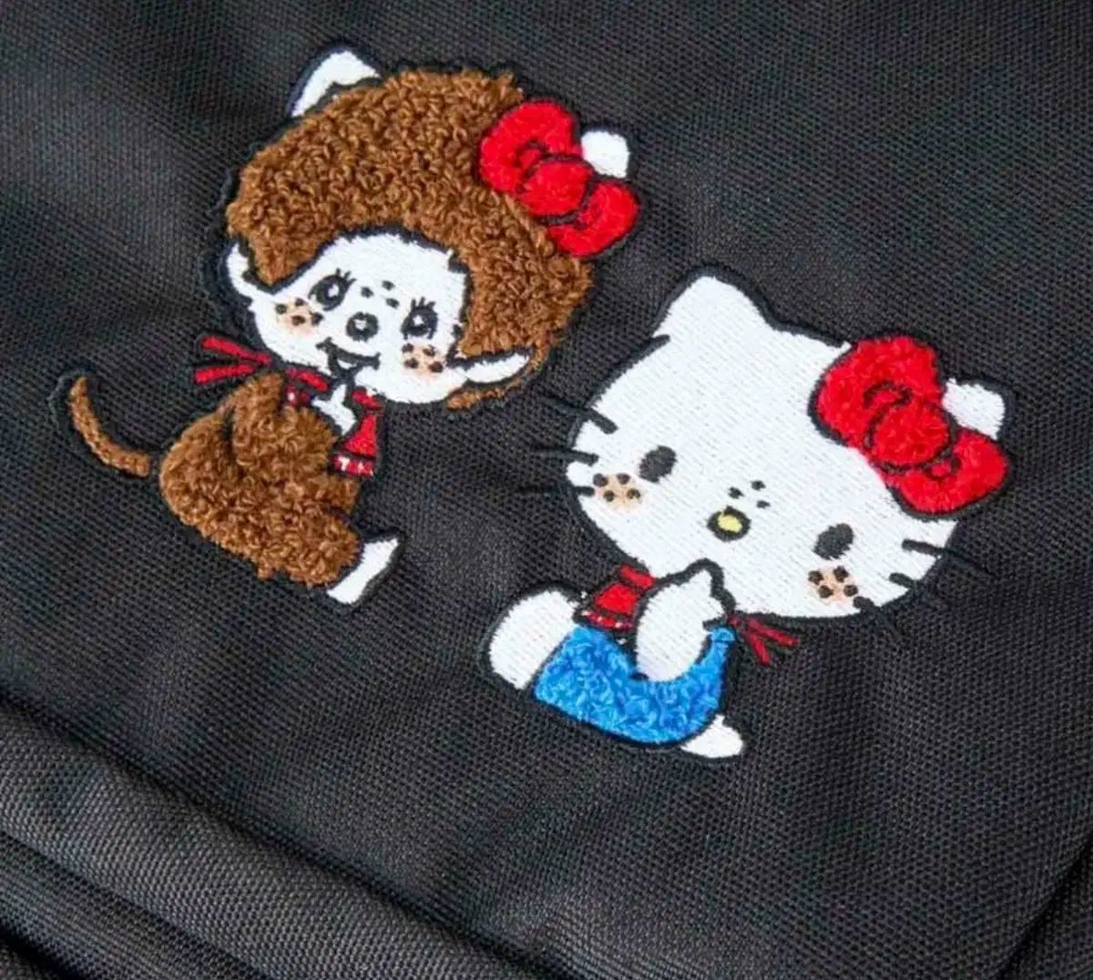  モンチッチ X ハローキティ コラボ バックパック ブラック リュック バックパック バッグ