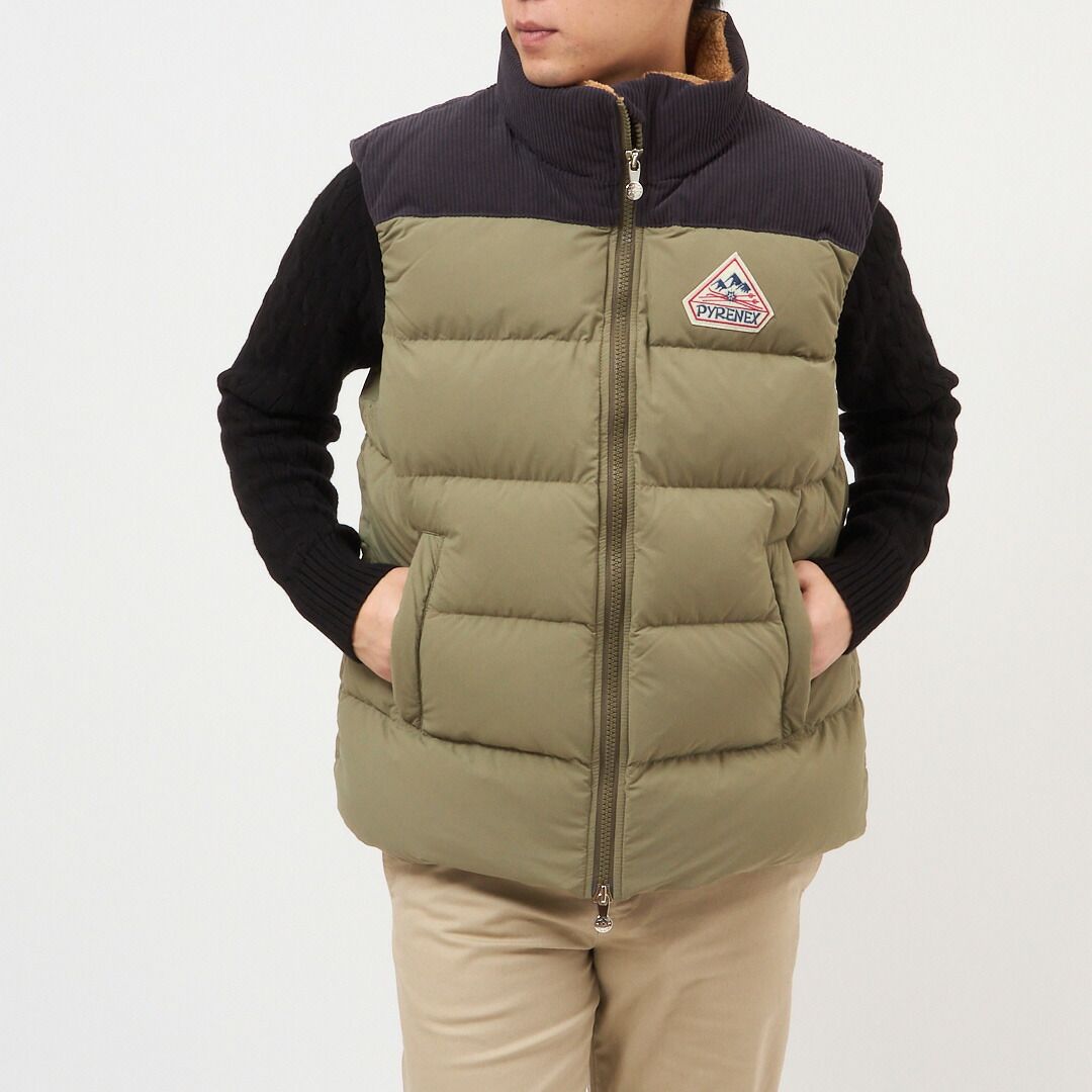 ピレネックス PYRENEX メンズ ダウンベスト RETRO JOHN HUY012P MERMAID