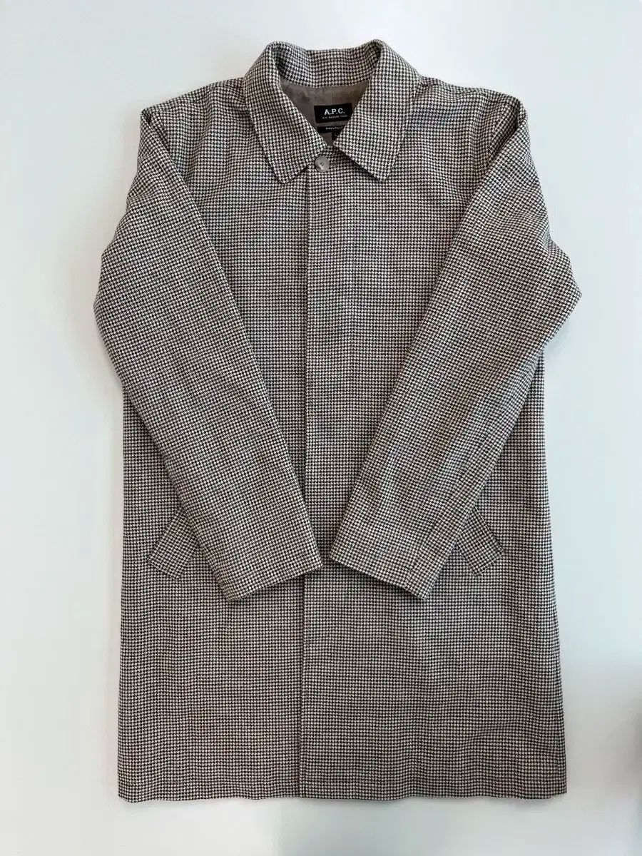 A P C ハウンドトゥース チェック コート
