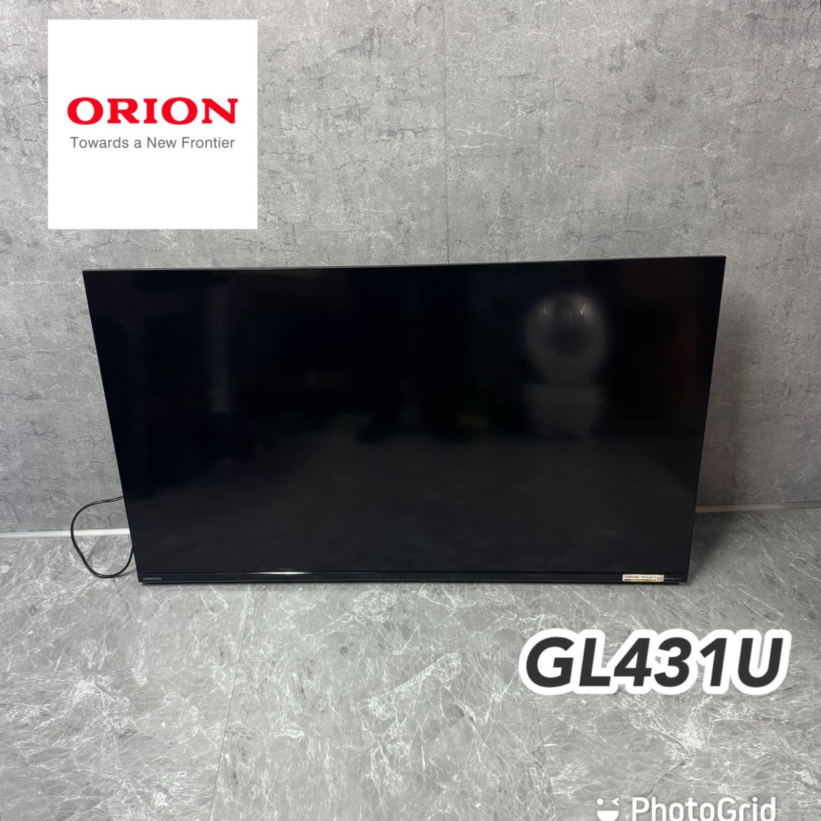ORION オリオン GL 431 U 43 V型 4 K チューナーレス Google TV搭載