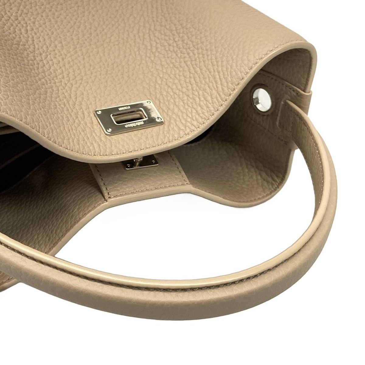  michino ミチノ トートバッグ - ベージュ レザー トートバッグ バッグ