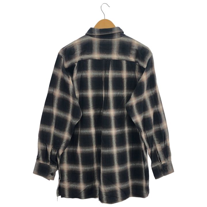 アンフォロー FOLL フォル washed check box shirt メンズ ブラウン 2