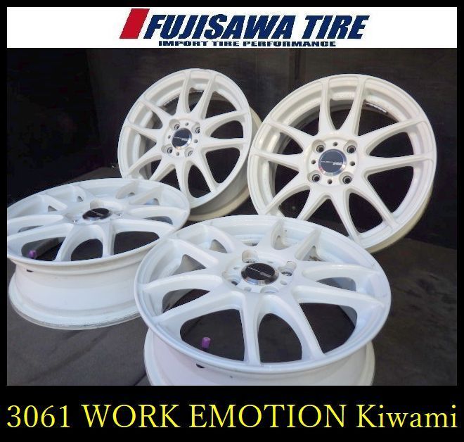 3061 A WORK EMOTION Kiwami 15 x 5 0 J 4穴 PCD 100 45 4本